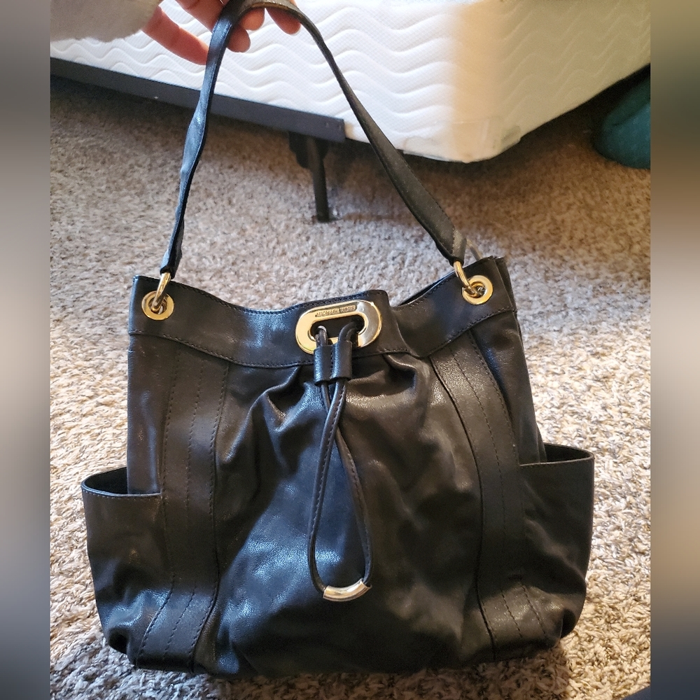 Micheal Khors Black Leather purse